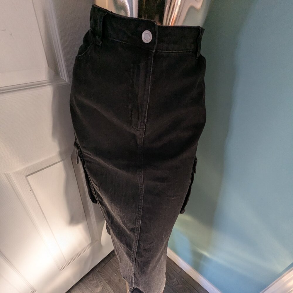 SuperDry denim cargo skirt